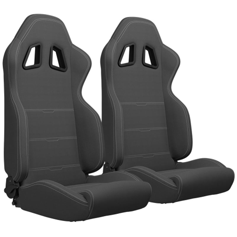 1PC Sport Seat Universal Racing Seats Pair with Dual Sliders